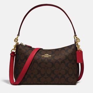 Coach Lewis Shoulder Bag in Signature Canvas